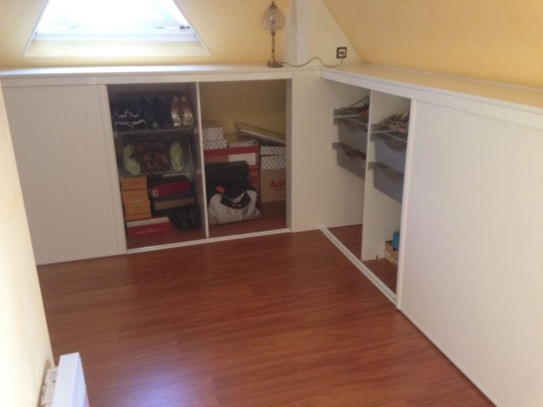 Création d'un placard en combles - Pau