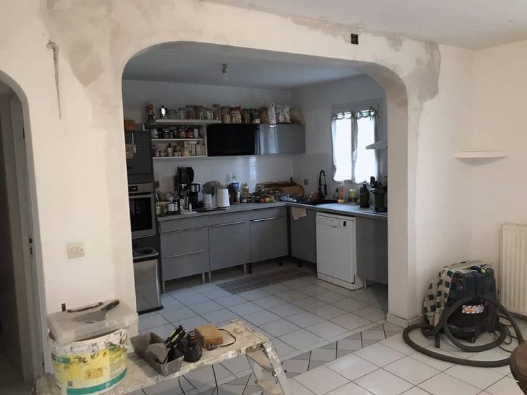 Ouverture sur mur porteur à Bizanos (64)