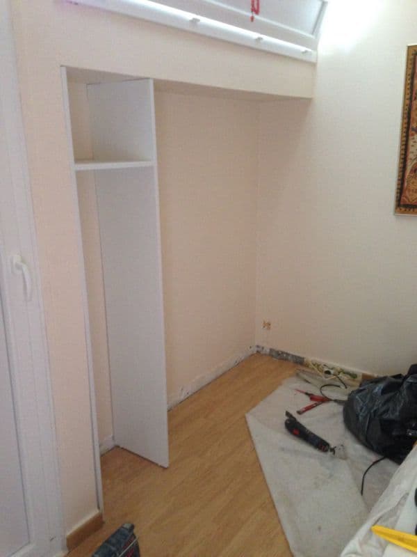 Réalisation d'un placard en alcove - Pau
