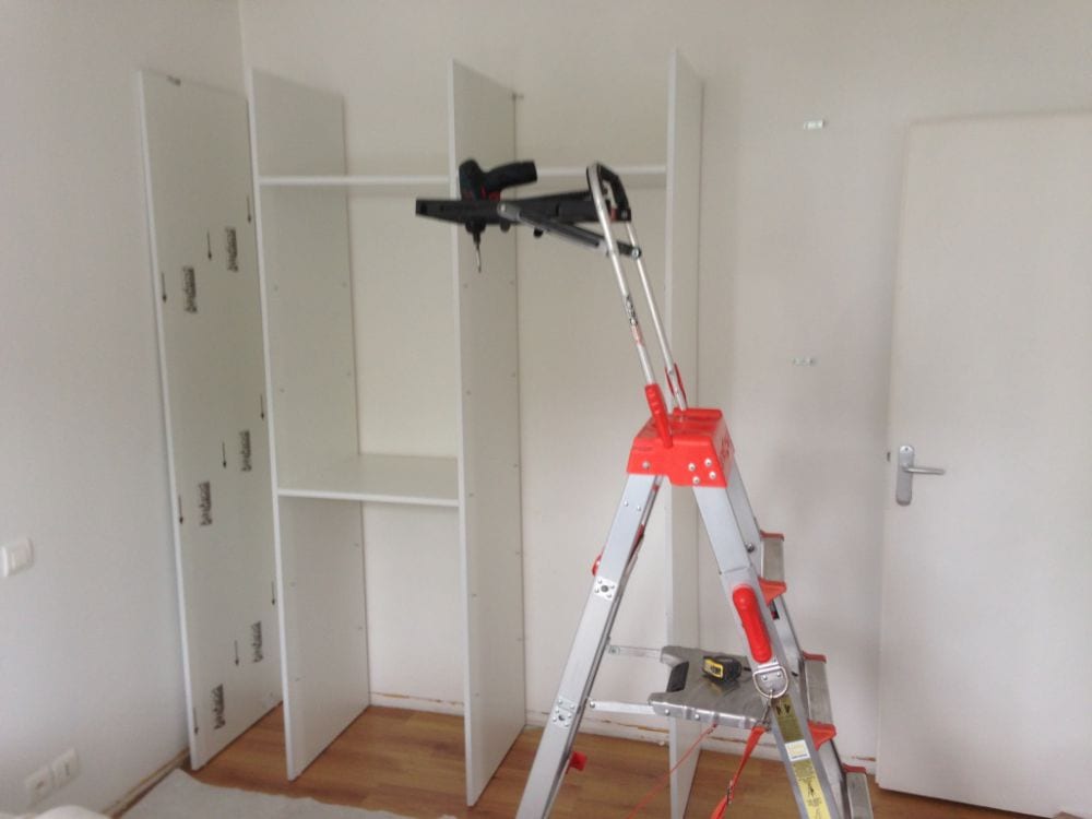 Réalisation d'un placard en chêne à Pau (64)