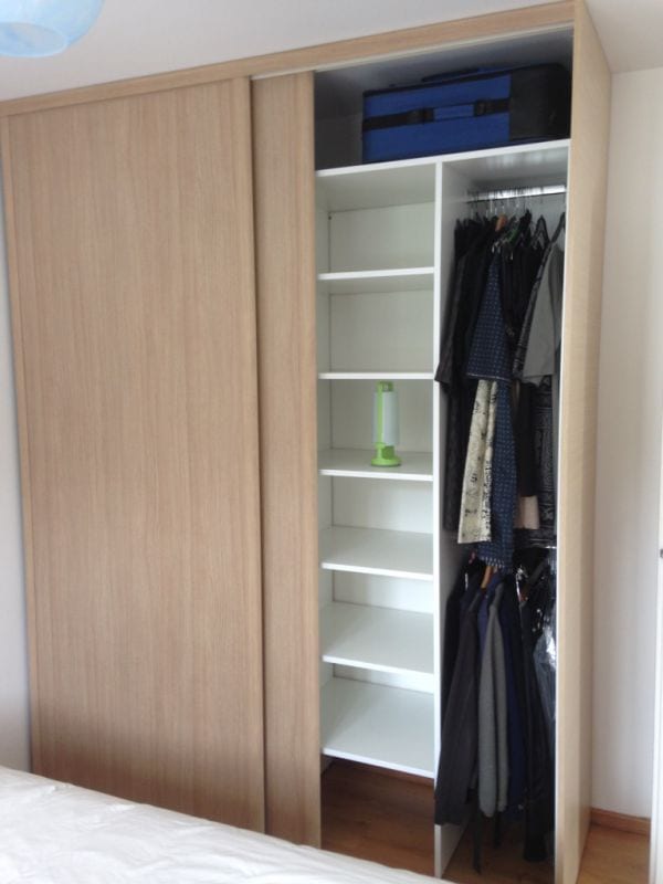 Réalisation d'un placard en chêne à Pau (64)