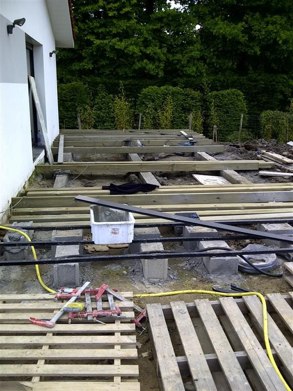 Réalisation d'une terrasse à Pau (64)