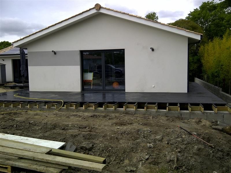 Réalisation d'une terrasse à Pau (64)